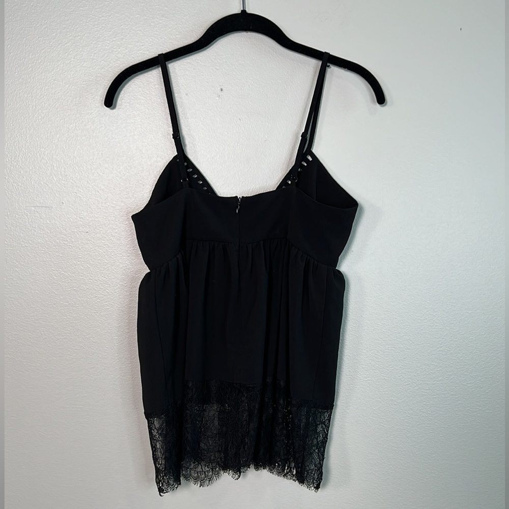 90s Style Babydoll Cami with Lace Hem Going Out Top size Small - Picture 6 of 13